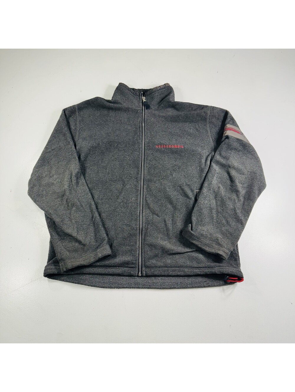 Abercrombie & Fitch Vintage Fleece Jacket Full Zip Gray Men’s Size Large